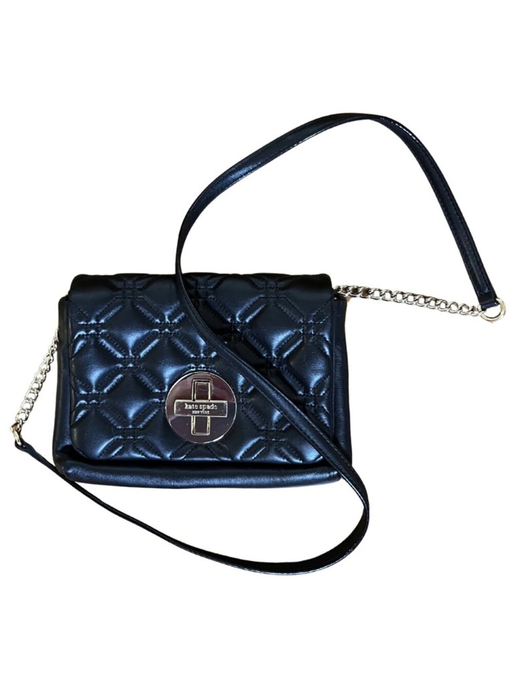 Kate Spade Astor Court Naomi Black Quilted Leather Crossbody